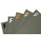 Quadratische Briefumschläge mit Heißfolienprägung 300 g Gmund Grau metallic