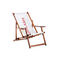 Deck chairs with armrest, mechanism and print