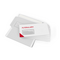 Envelopes with window on the left, peel and seal, grey full surface inner print