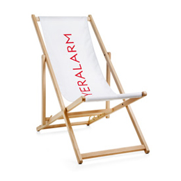 Deck chairs without armrest, mechanism and print