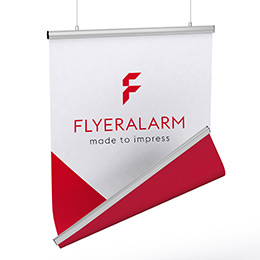 Fabric banners, double sided print, mechanism incl. print