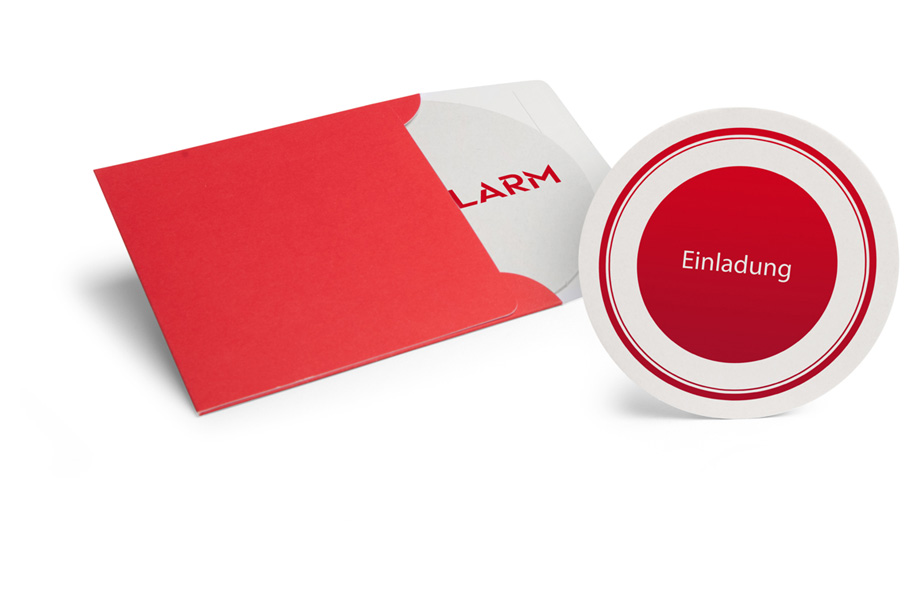 Bierviltjes als uitnodiging