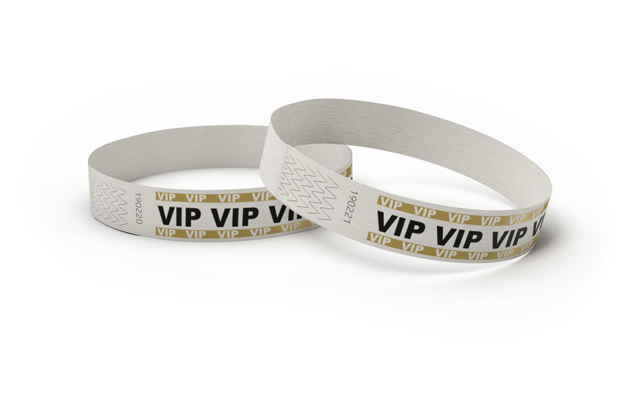 Kontrollbänder aus Tyvek®, unbedruckt und Standardmotive