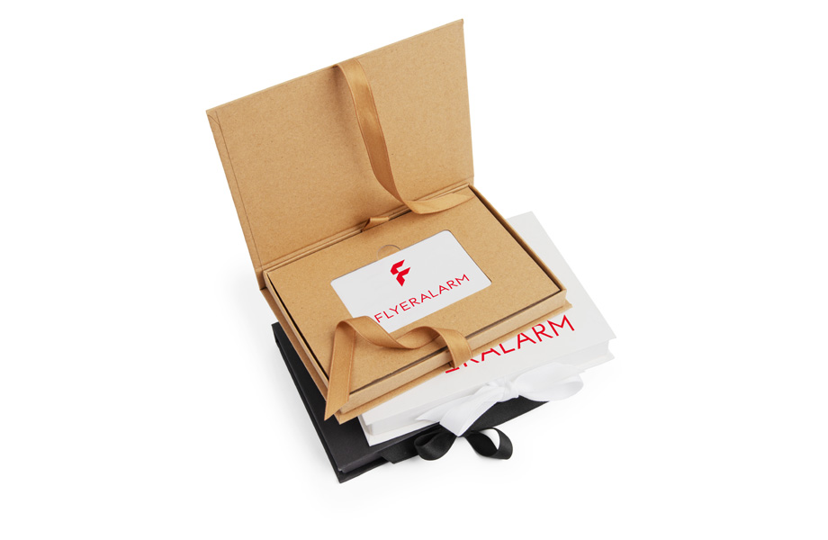 Cajas para vales regalo con cinta