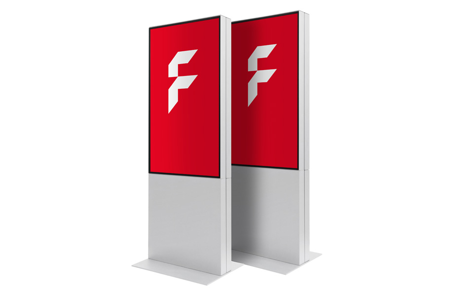 Digitale Infostelen Smart Line, doppelseitig