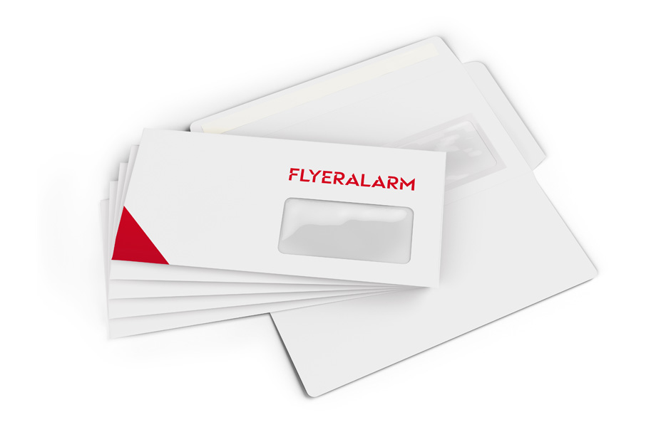 Briefumschläge mit Fenster rechts, haftklebend