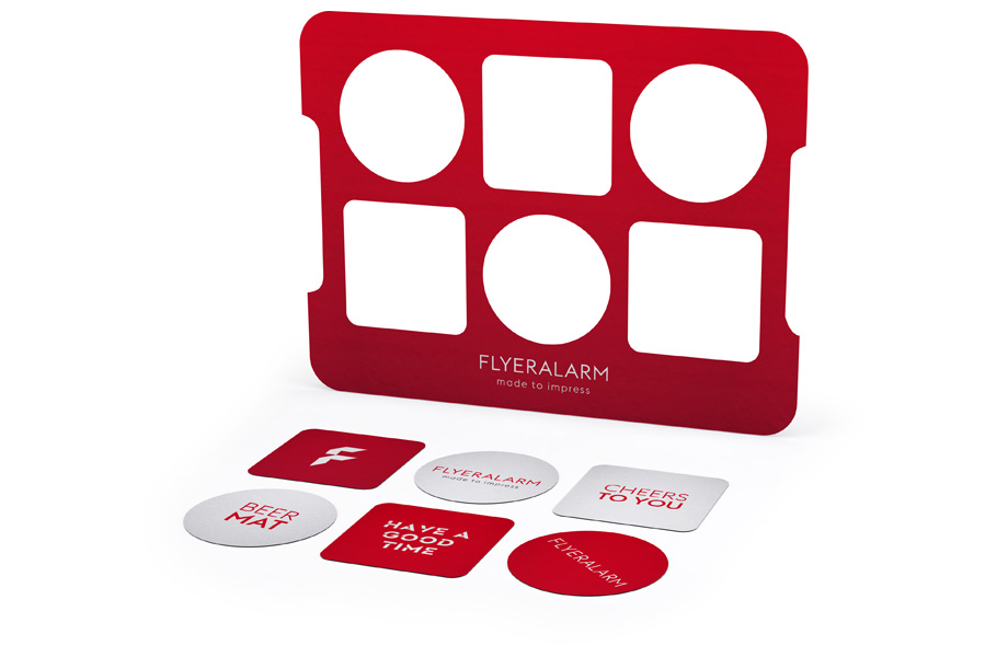 Bierkratinlays met bierviltjes