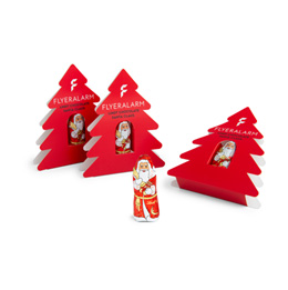 Espositore con Babbo Natale Lindt