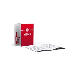 Menus with Back Wire Stitching, Small Edition