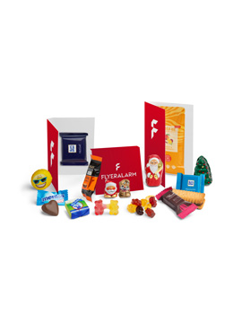 Klappkarten mit Süßigkeiten