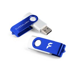 Clés USB avec protection pivotante en alu chez FLYERALARM