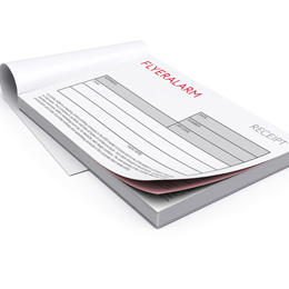50 Blätter mit dreifachem Durchschlag Cherry Printers Quittungsbuch mit Durchschlag kohlenstofffrei A 6 