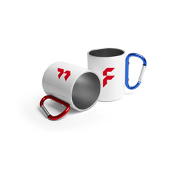 Edelstahltassen mit Karabinergriff Fotodruck bedrucken bei FLYERALARM