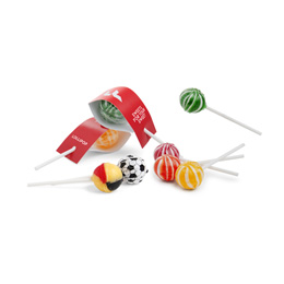 Lollipops with Advertising Band