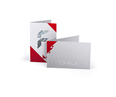 Folded Business Cards with Enhancement