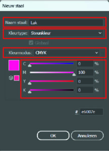Steunkleur aanmaken in Adobe Illustrator