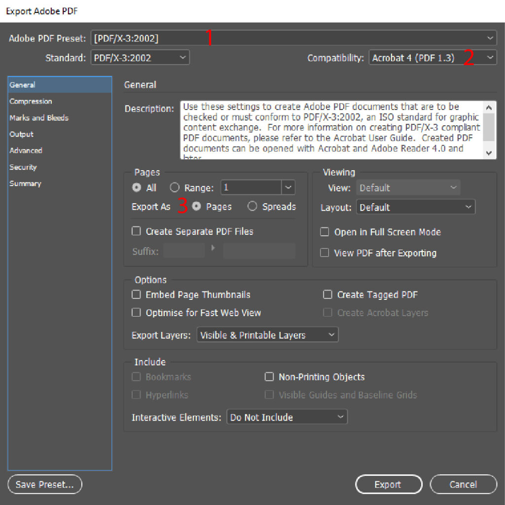Fil Icono En Indesign Gör en tryckklar fil i InDesign