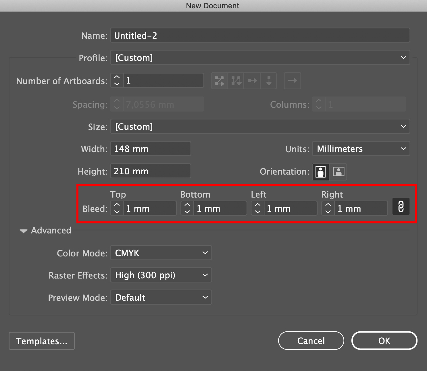 Setting up bleeds with Illustrator 1