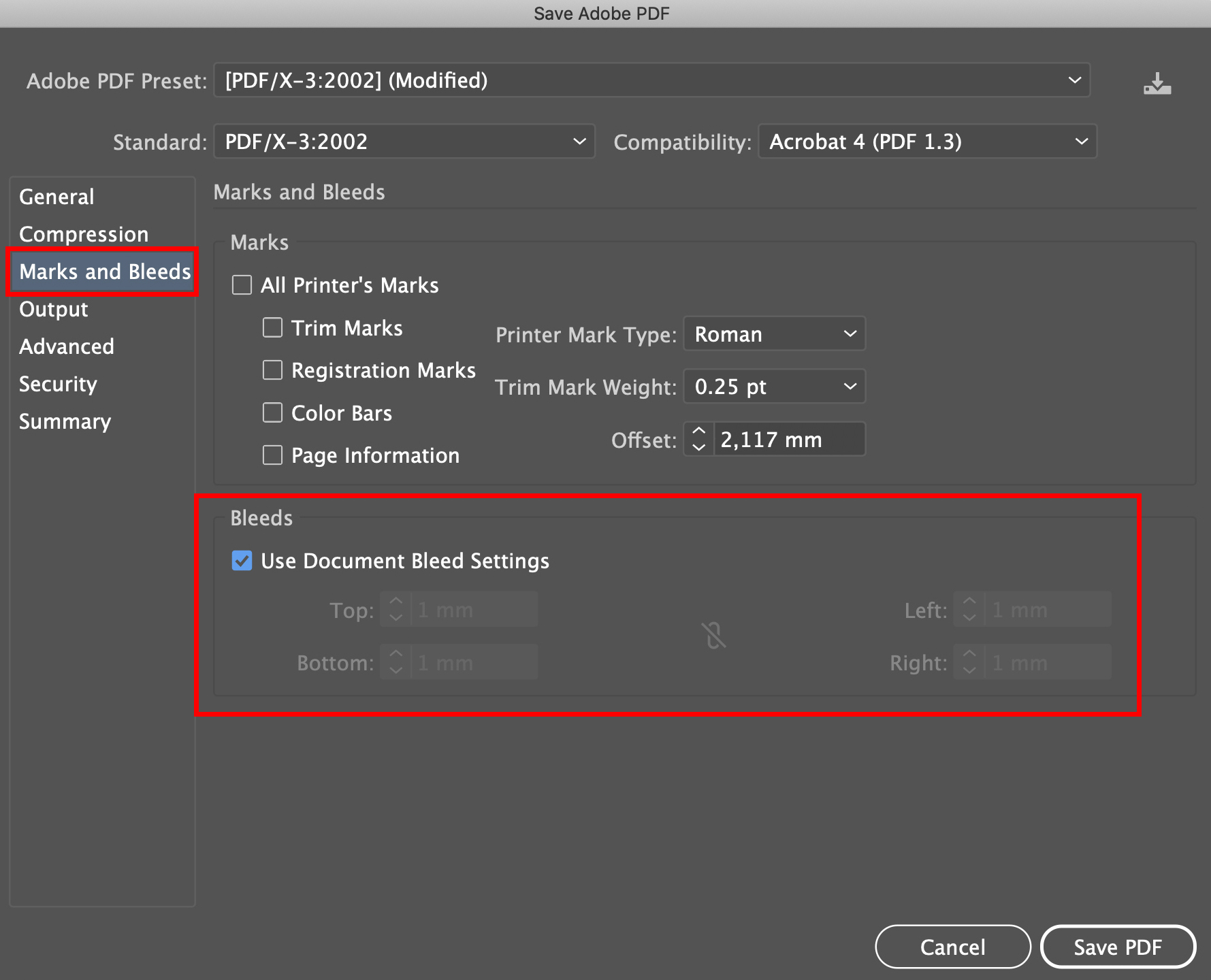Setting up bleeds with InDesign 3