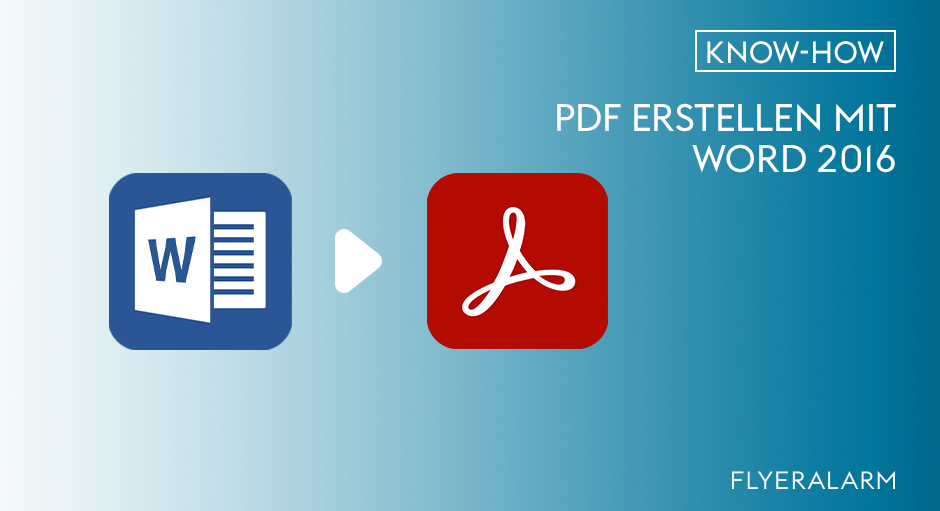 Druckfähiges PDF erstellen mit Word 2016