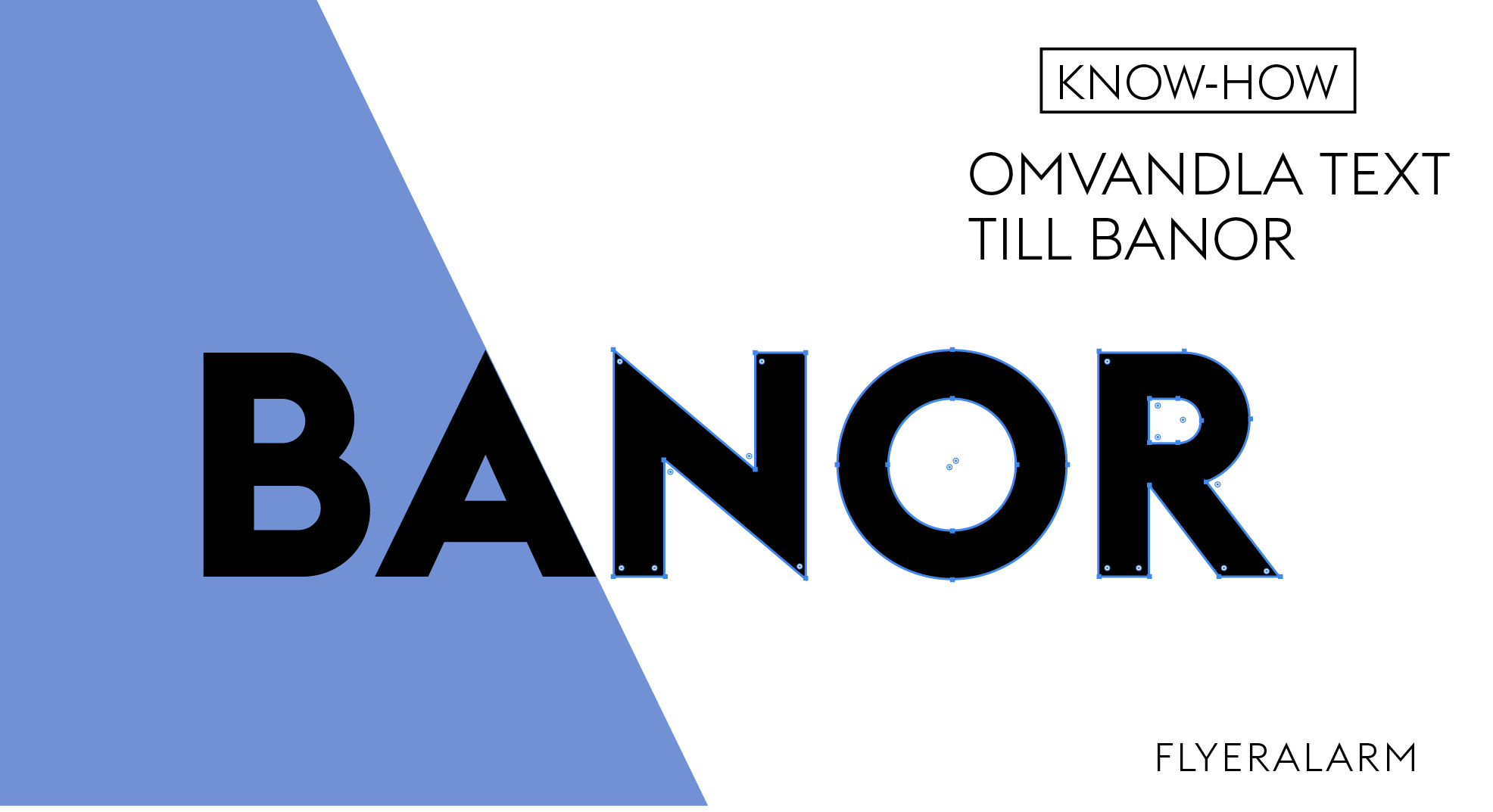 Omvandla text till banor