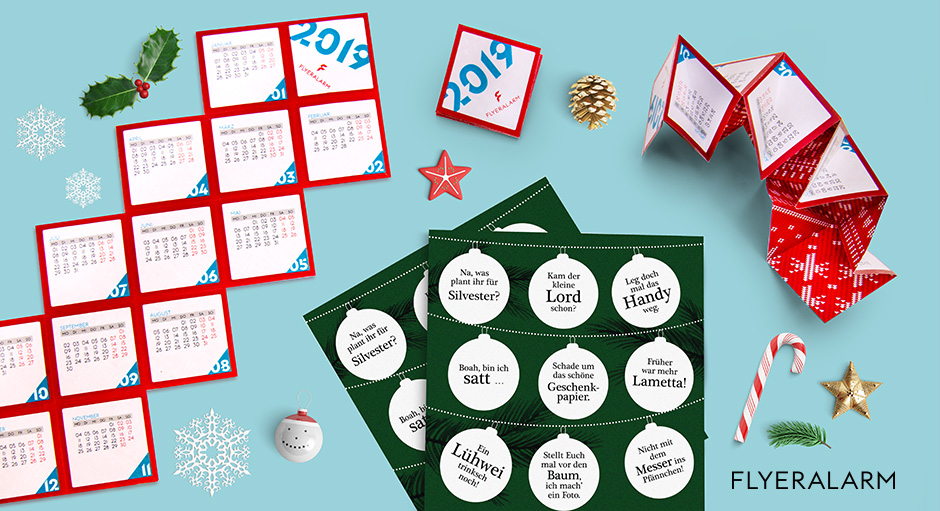 Weihnachtliche Vorlagen Kalender Und Bingo Basteln Flyeralarm