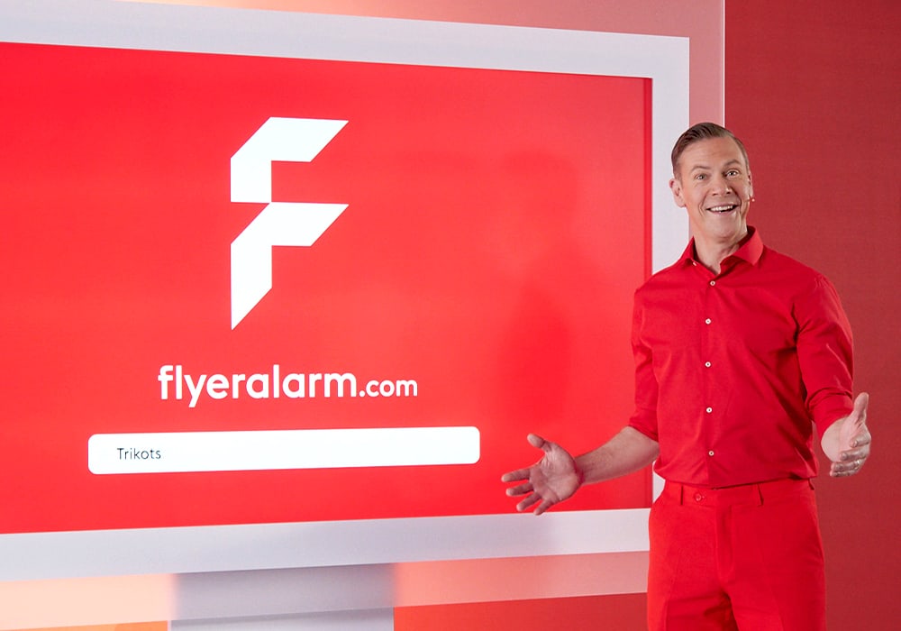 Making-of der FLYERALARM TV-Spots mit Erik Meijer