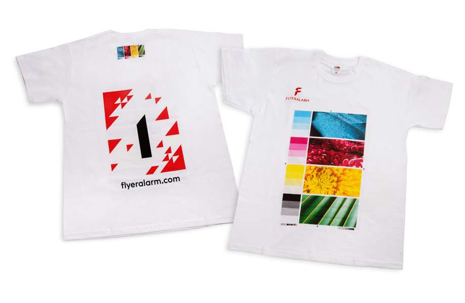Produktmuster T-Shirts mit Textilveredelung