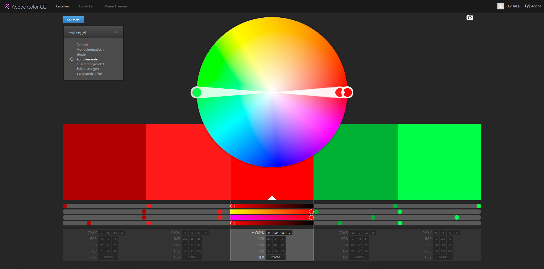 Findet Die Passenden Farben Adobe Color Cc Flyeralarm