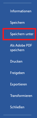 PDF mit Word exportieren