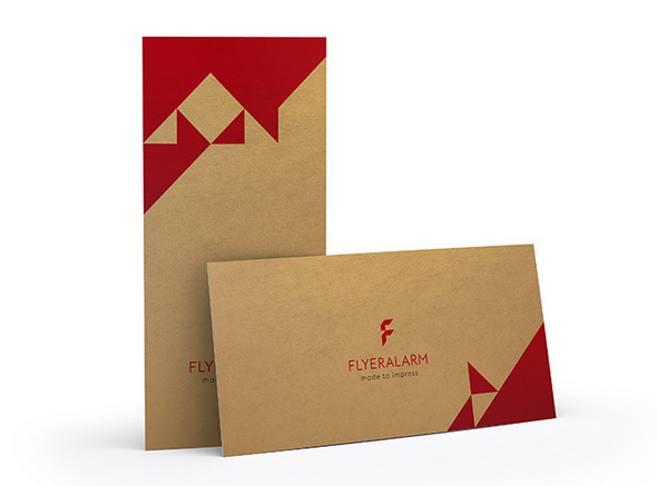 Goldpapier bei FLYERALARM bedrucken