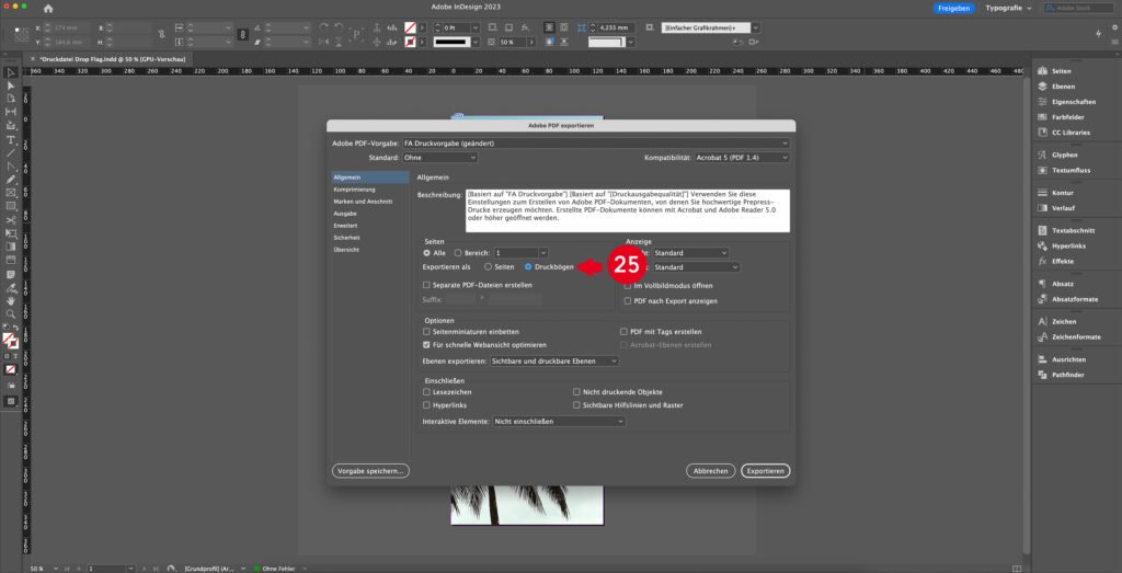 Alarming Letterforms Indesign Drop-Flags gestalten InDesign – Flyeralarm - CH