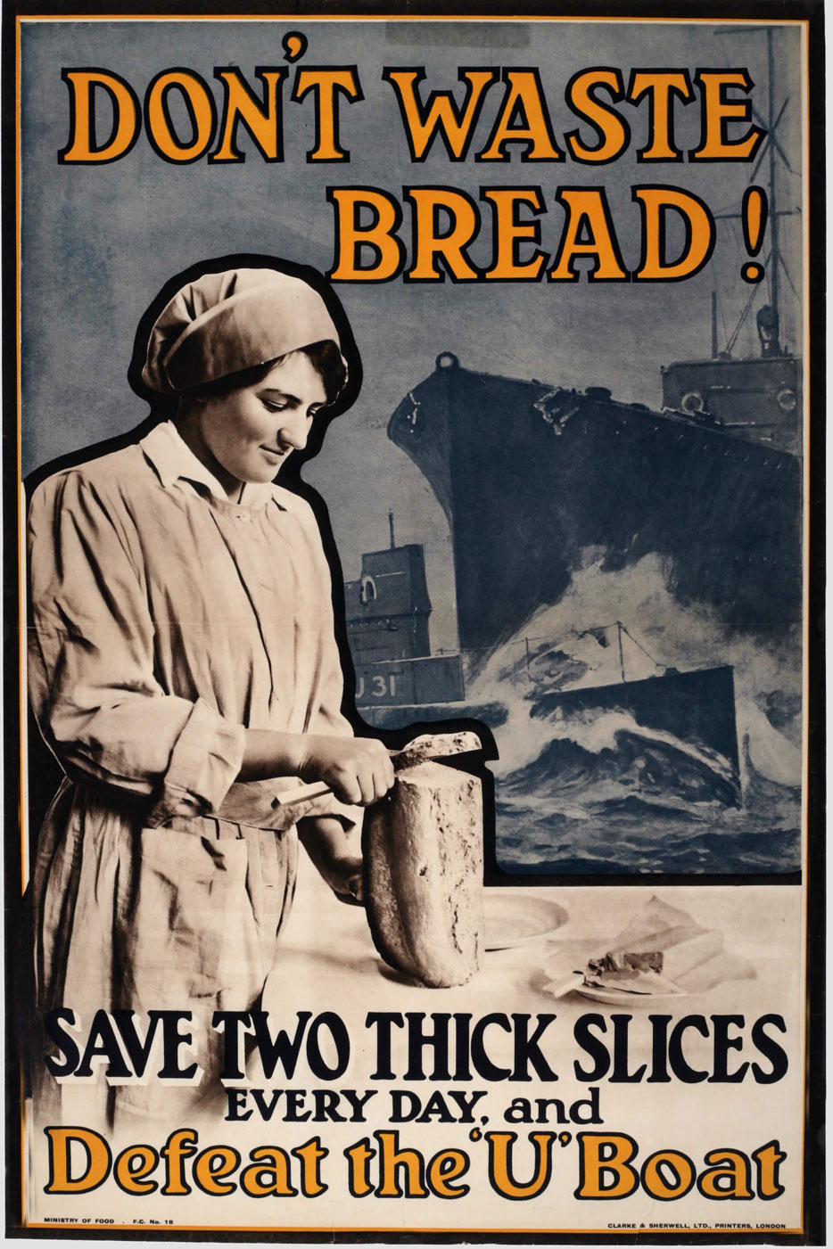 Unbekannter Urheber: ein Propagandaplakat im Auftrag der Britischen Regierung, 1917
