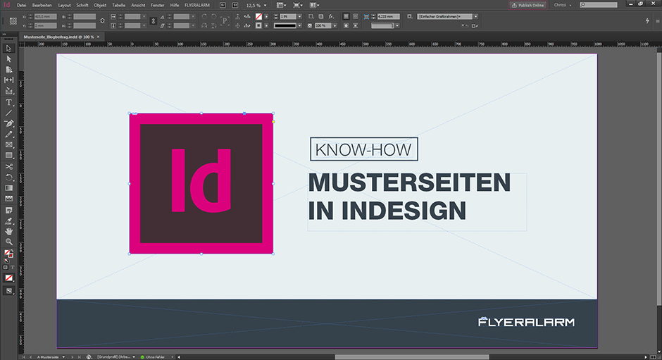 Musterseiten Anlegen In Indesign Flyeralarm