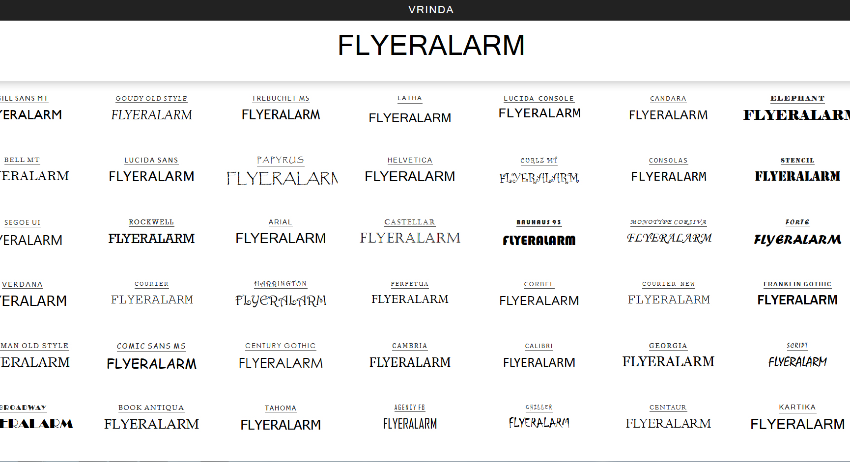 Schriften Vergleichen Dank Einfacher Online Tools Flyeralarm