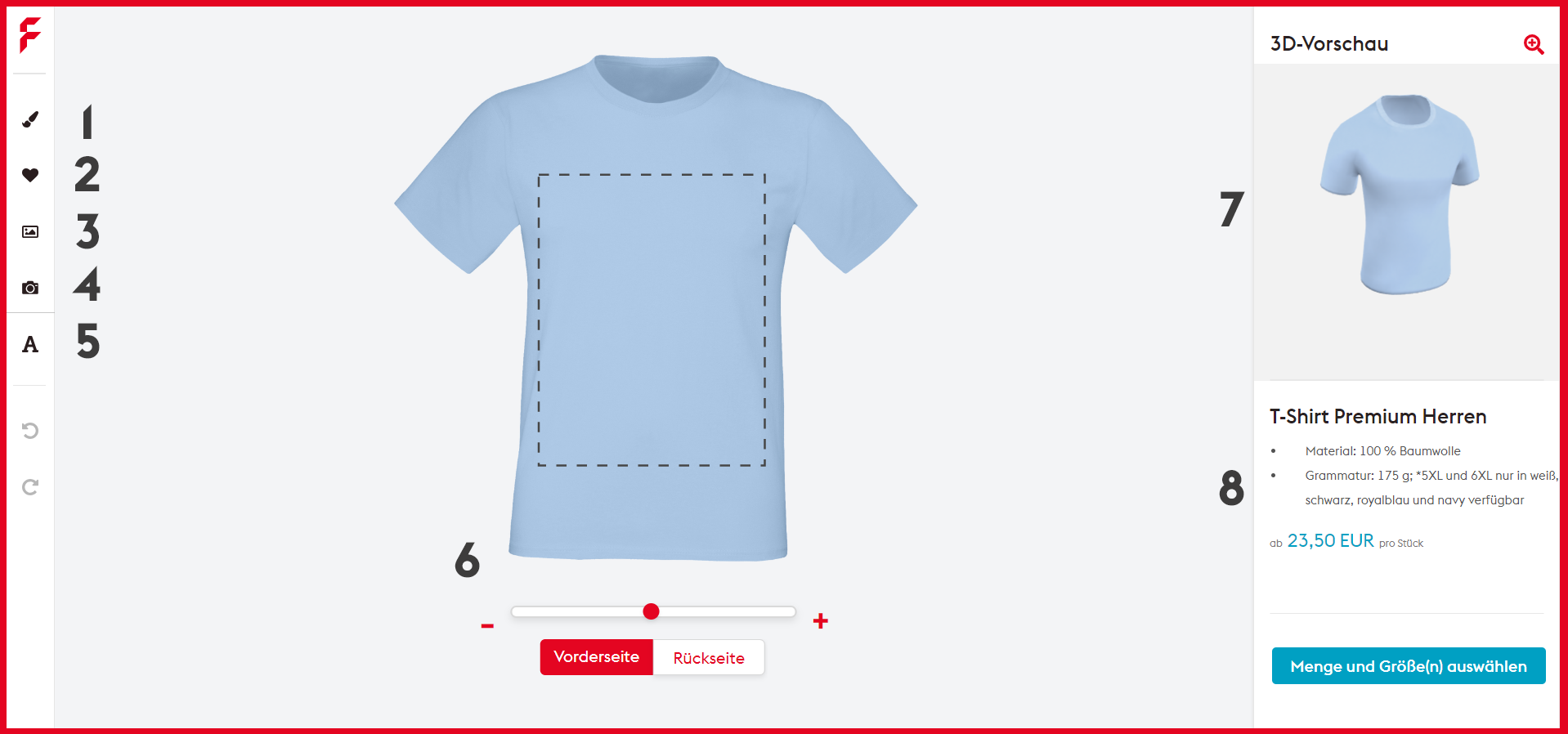 T-Shirt online gestalten