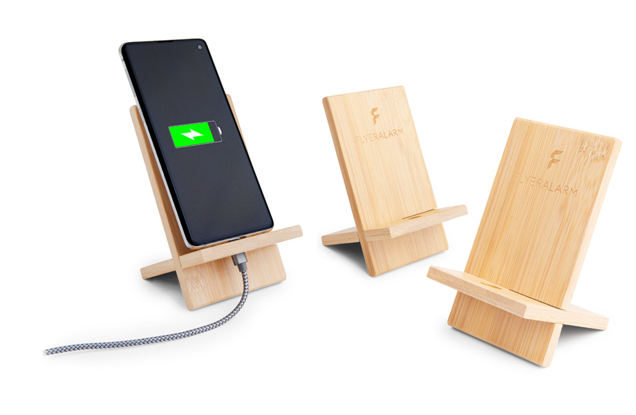 Smartphonehalter aus Holz