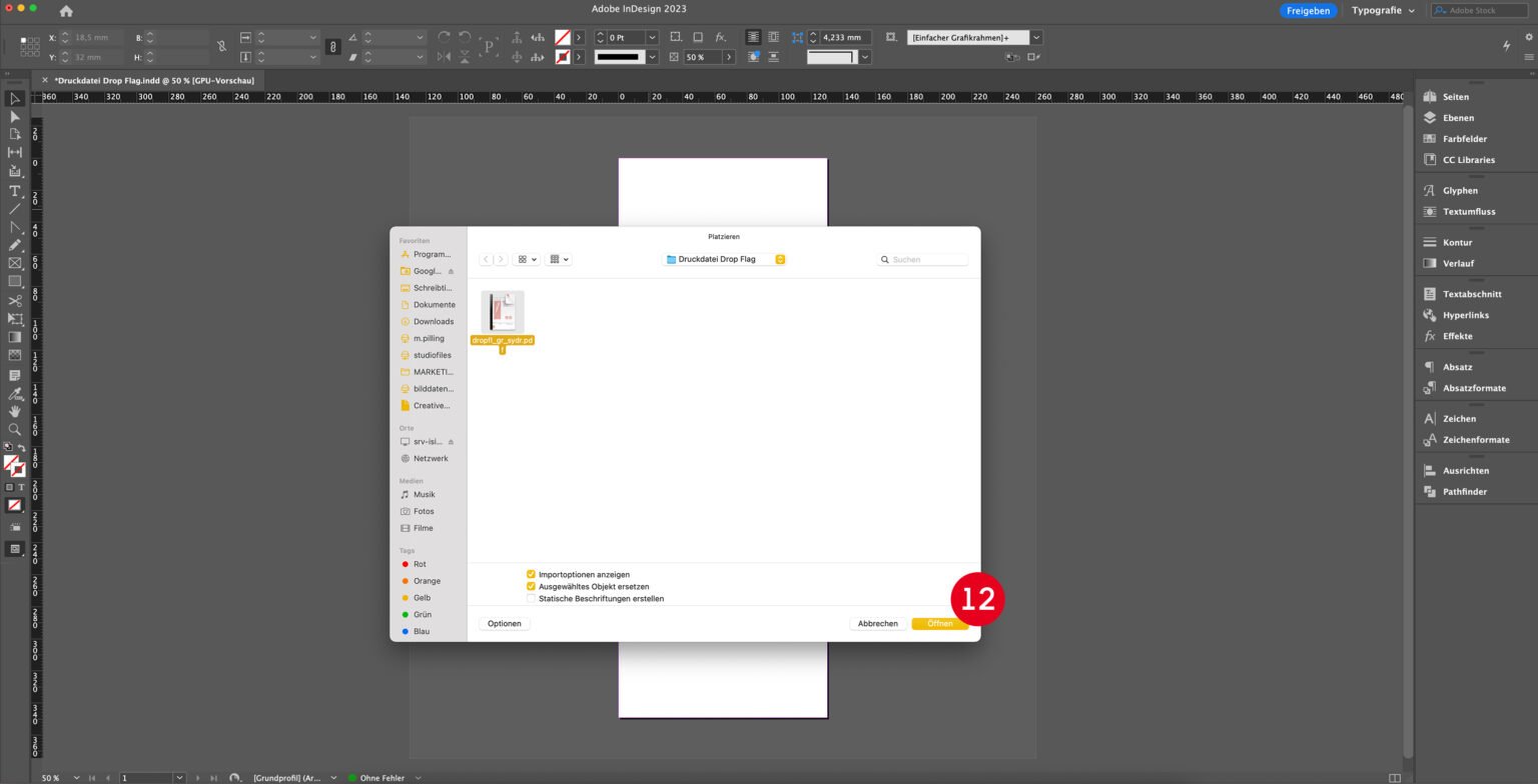 Alarming Letterforms Indesign Drop-Flags gestalten InDesign – FLYERALARM Blog