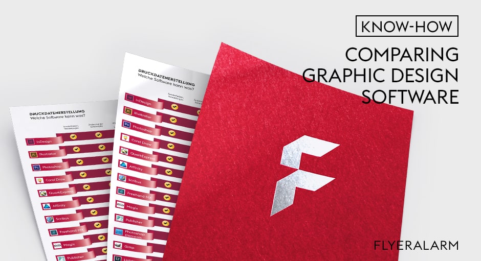 Generating a print file: Comparison of graphic design software
