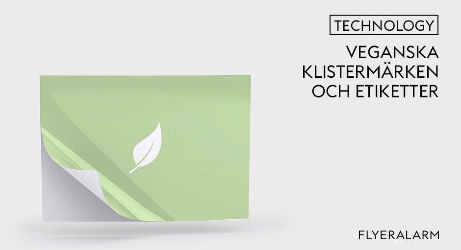 Veganska klistermärken och etiketter