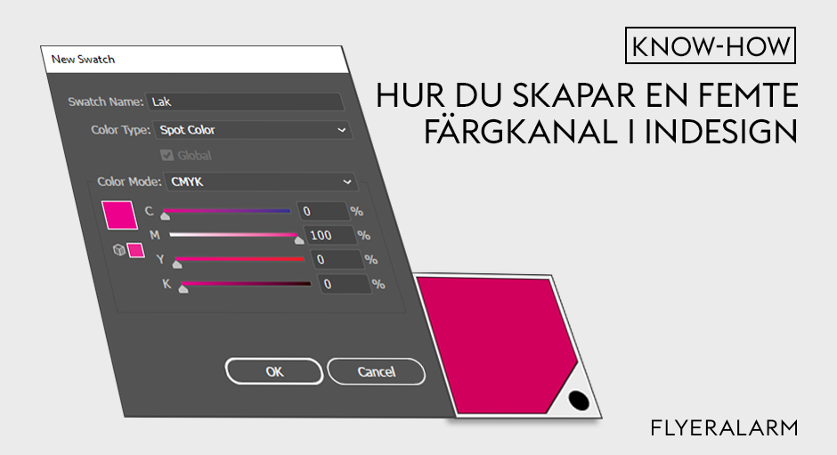 Hur du skapar en femte färgkanal i InDesign