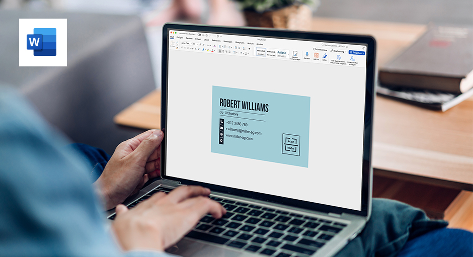 FLYERALARM Blog Titelbild Visitenkarten erstellen mit Word