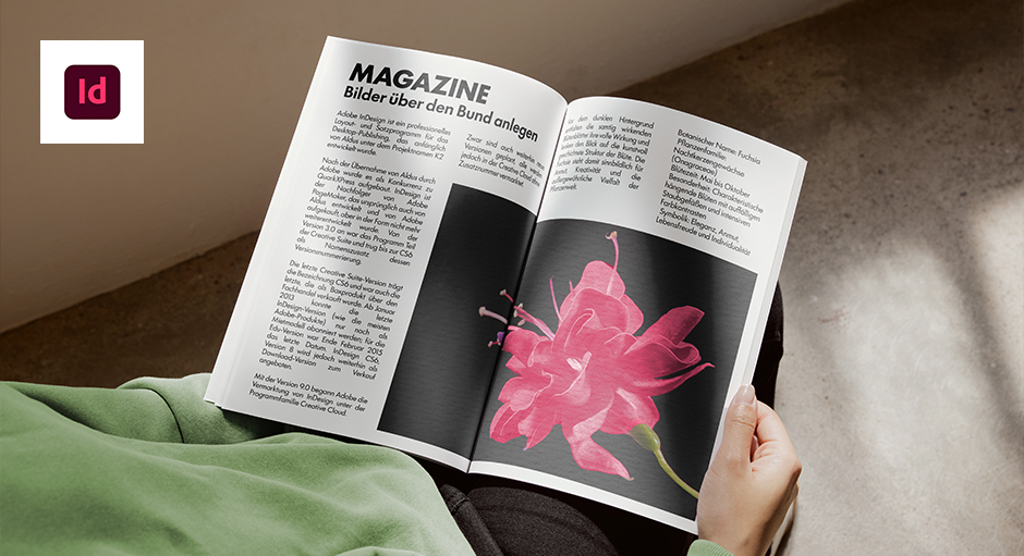 Motive über den Bund von Magazinen anlegen in InDesign