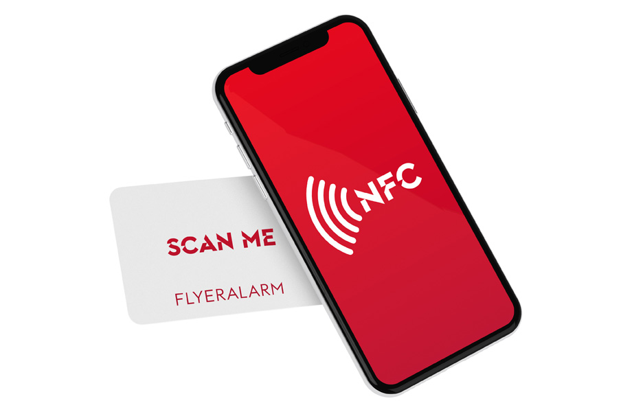 Digitale Visitenkarte NFC und ein Smartphone