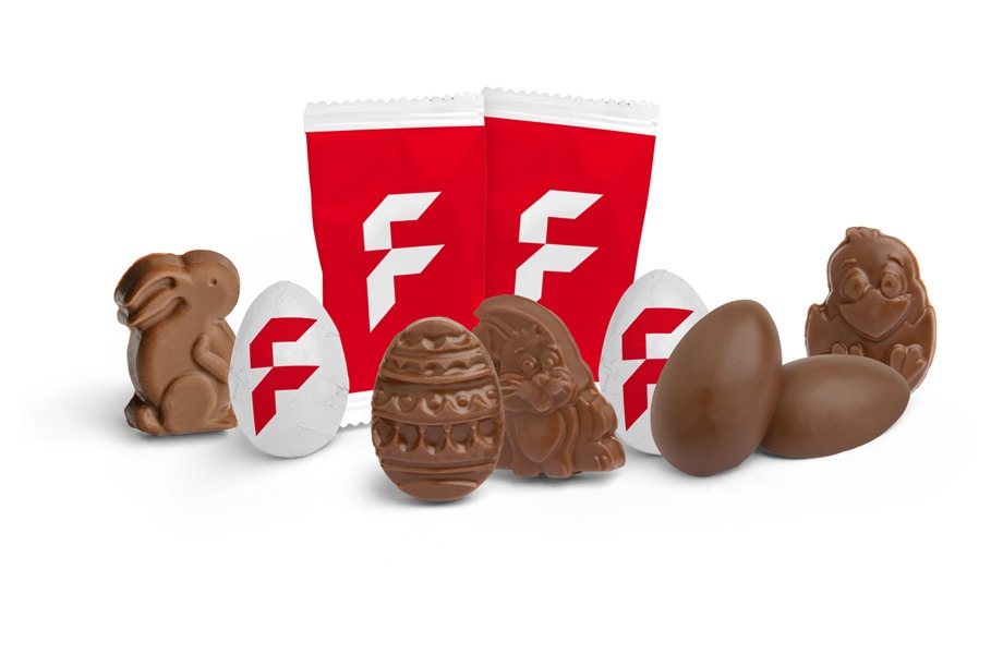 FLYERALARM Ostergrüße Schokoladenfiguren