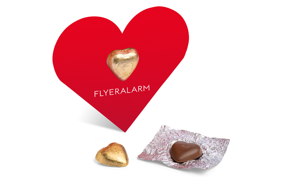 Gru&szlig;karten mit Lindt Schokolade