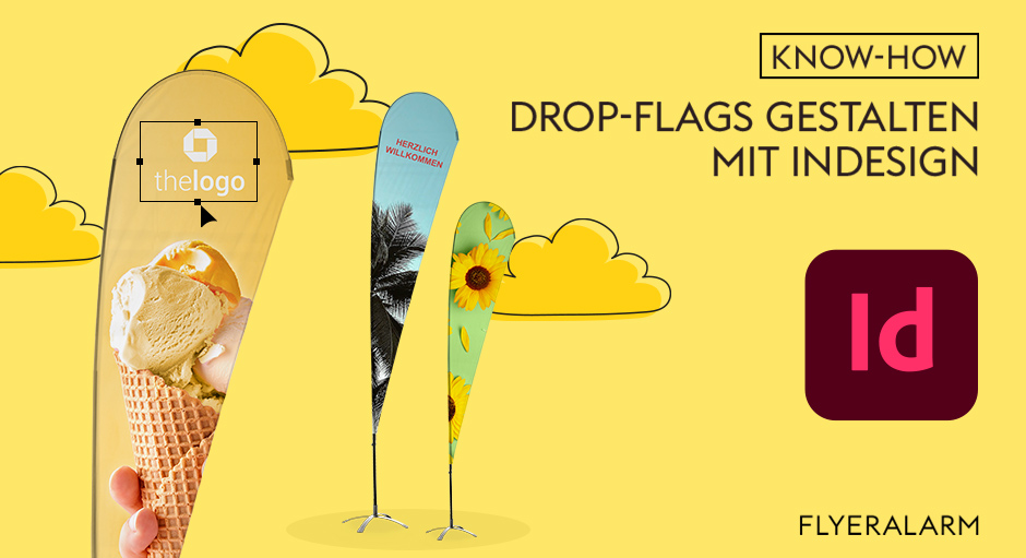 Tutorial: Sommerliche Drop-Flags gestalten mit InDesign