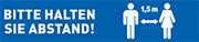 Bitte halten Sie Abstand