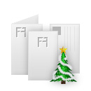 Layoutmallar för julkort A6 portrait