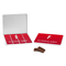 Tabletas de chocolate en envases de regalo